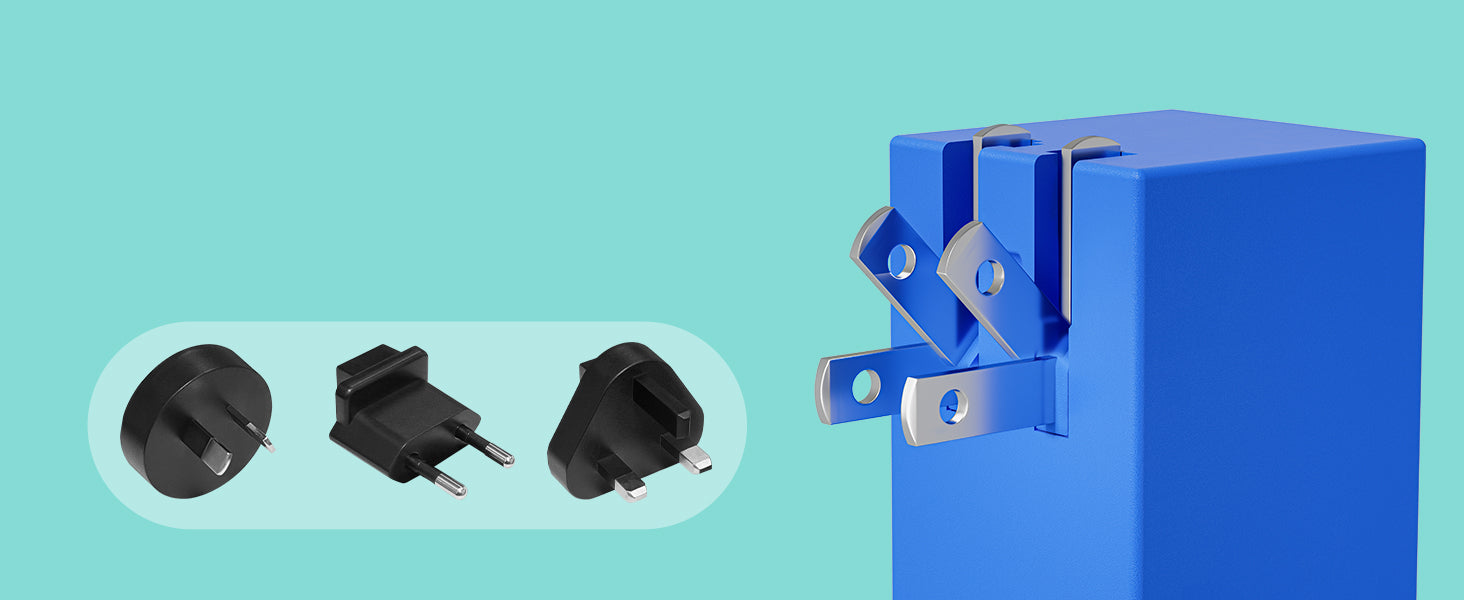 POWKONG Brickgeek Blue PC 6 - Three optional adapters