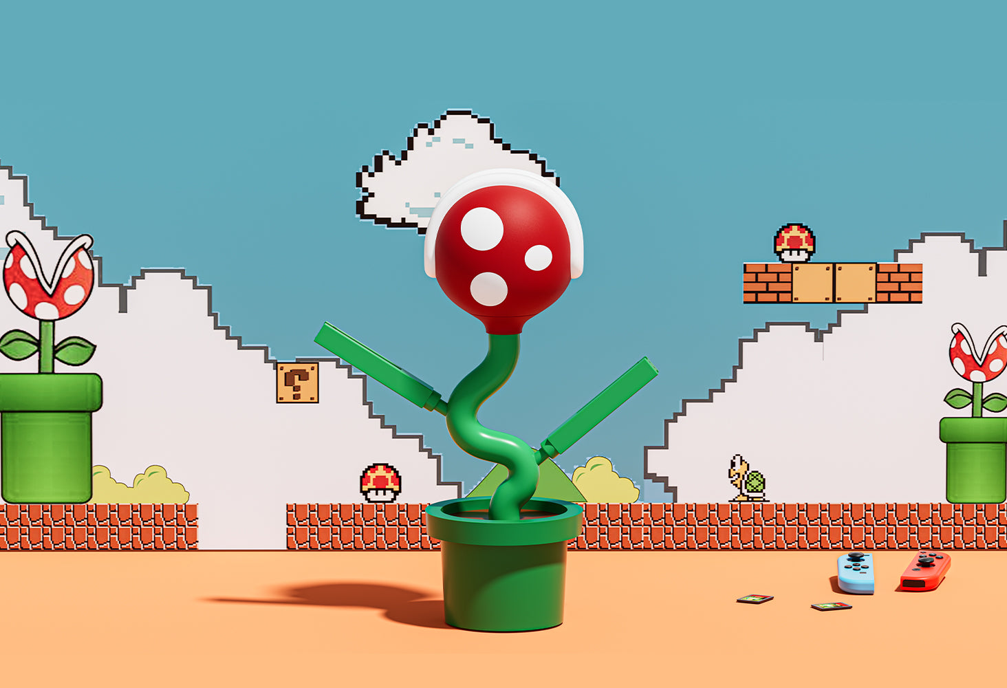 POWKONG Plantdock Nintendo Switch Dock with Joy-Con Charger Piranha MT 1