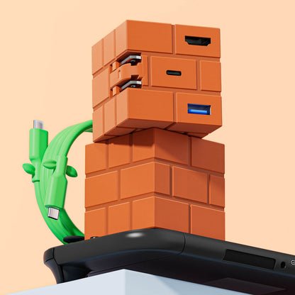 POWKONG Cubedock 2 Kit Charging Dock for Nintendo Switch 2- Brick