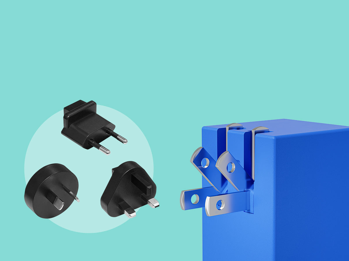 POWKONG Brickgeek Blue MT 6 - Three optional adapters