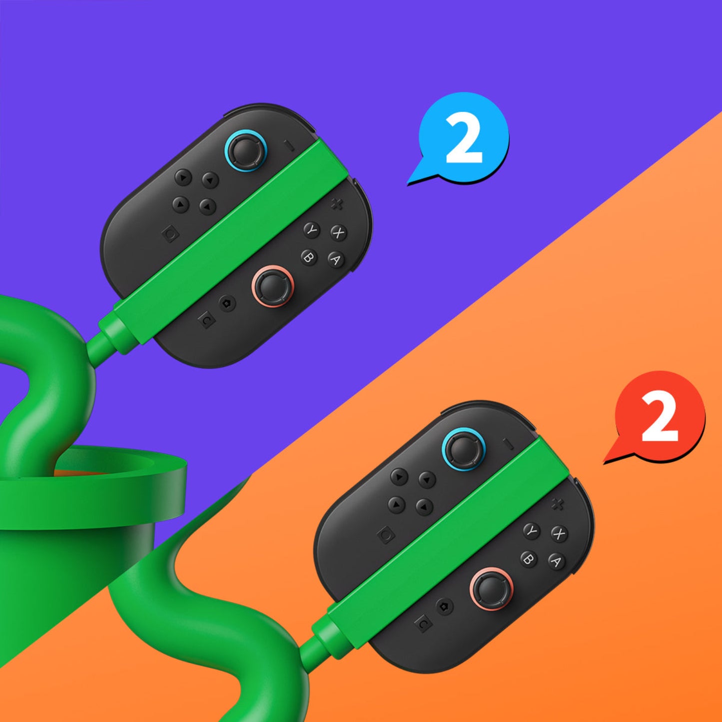 POWKONG Plantdock 2 Switch Docking Station with Joy-Con Charger - Piranha（Pre-order）