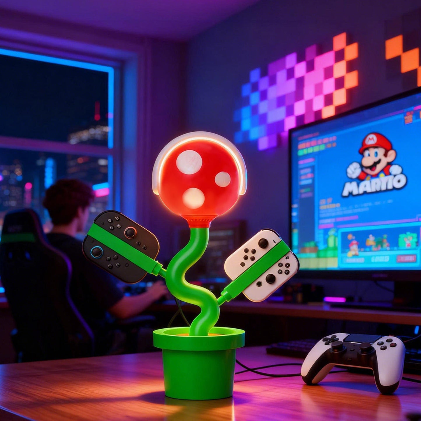 POWKONG Plantdock 2 Switch Docking Station with Joy-Con Charger - Piranha（Pre-order）